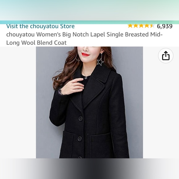 Wool blend long coat - Picture 2 of 3